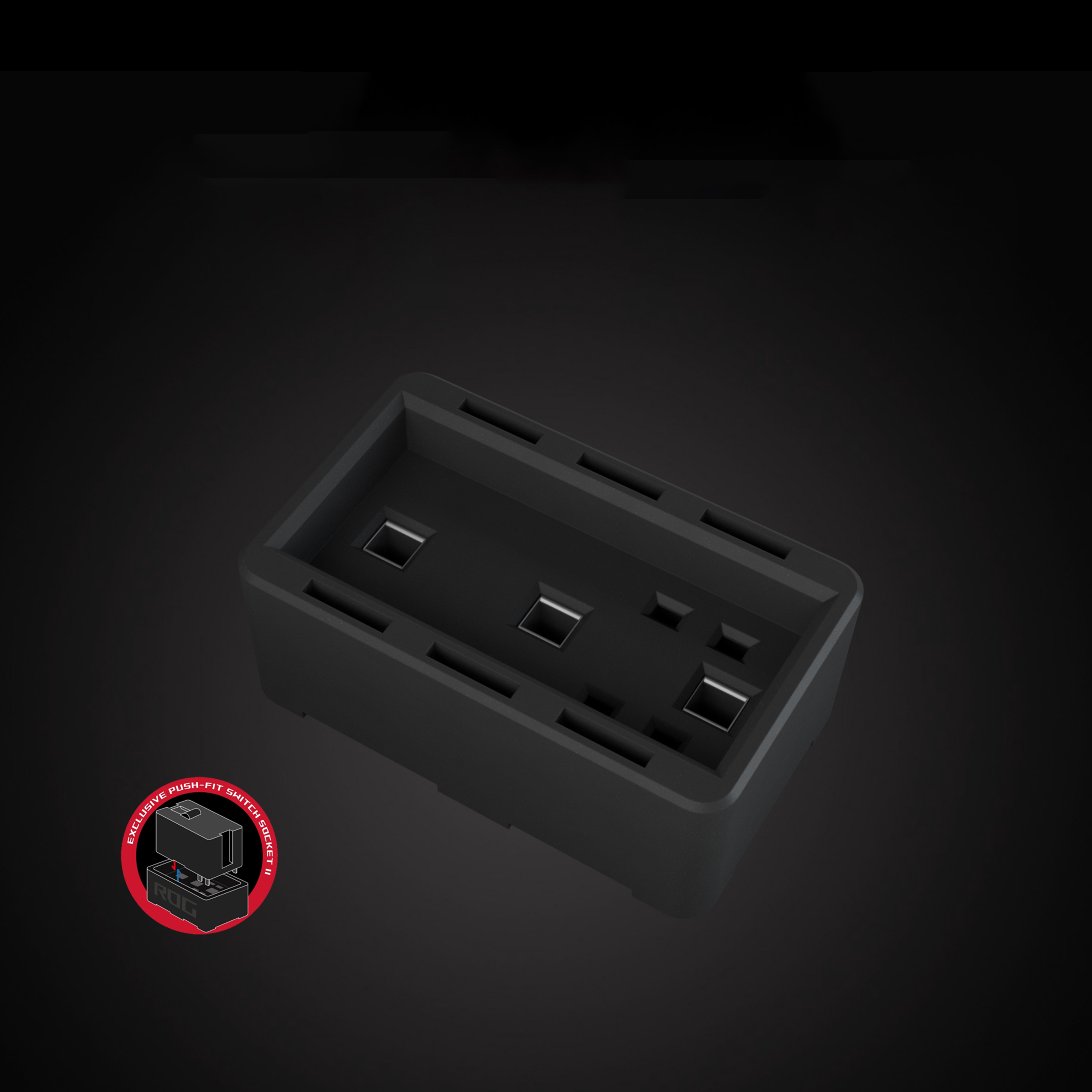 Chuột Asus ROG Gladius III (USB/RGB/màu đen) nâng cấp socket thay switch mới